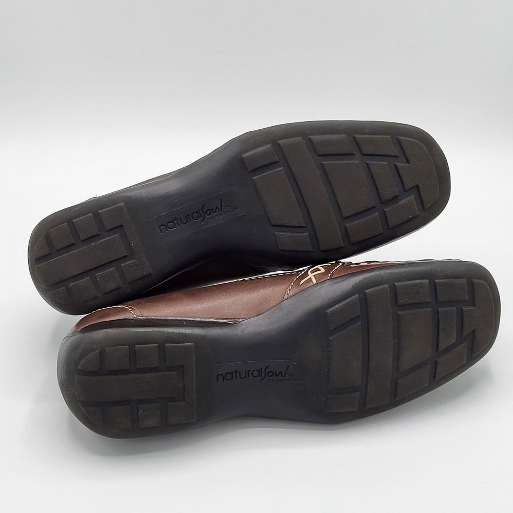 Natural Soul by Naturalizer CRAVER Brown Leather Loafer SZ 7 - Picture 7 of 13